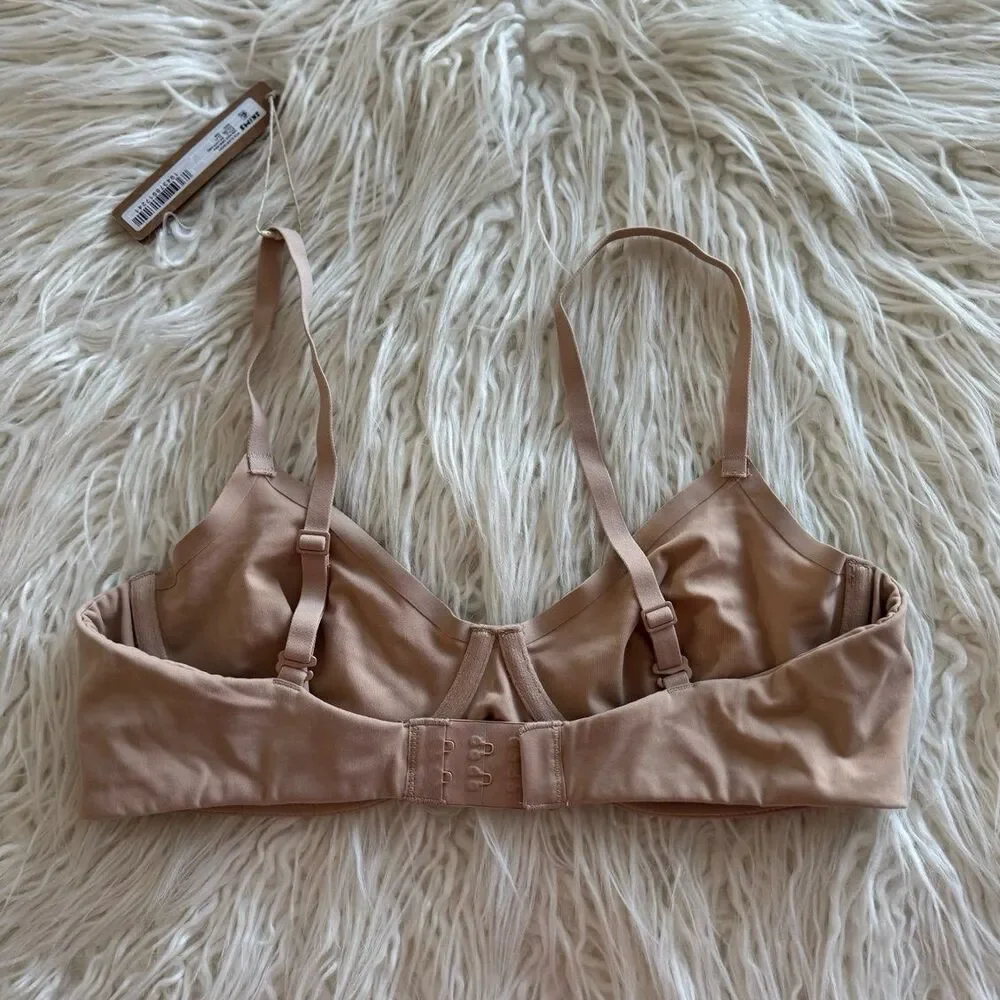 Skims Fits Everybody Unlined Demi Bra Clay Size 36B - Picture 4 of 7